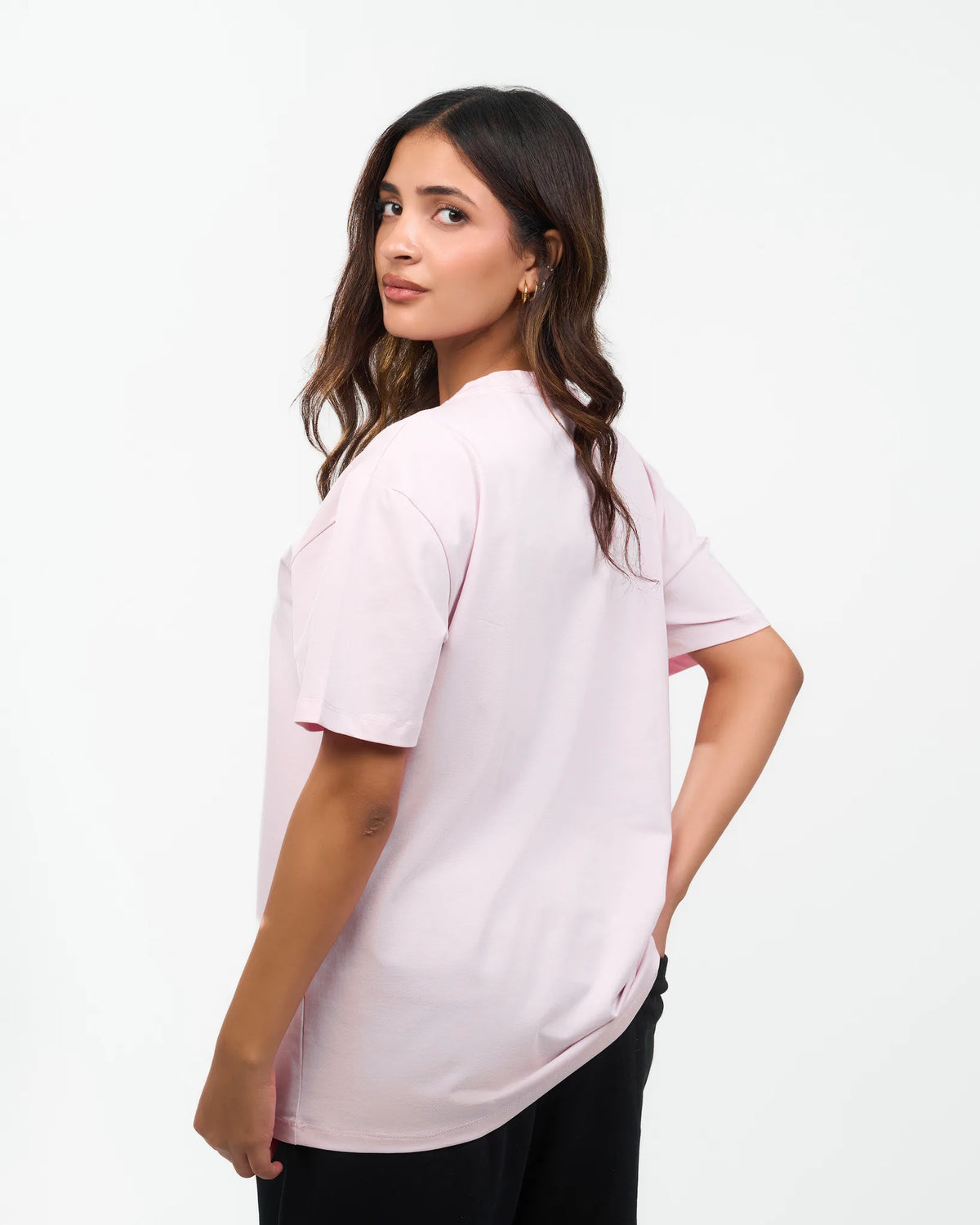 Blush Relaxed Crew-Neck T-Shirt detail view 2