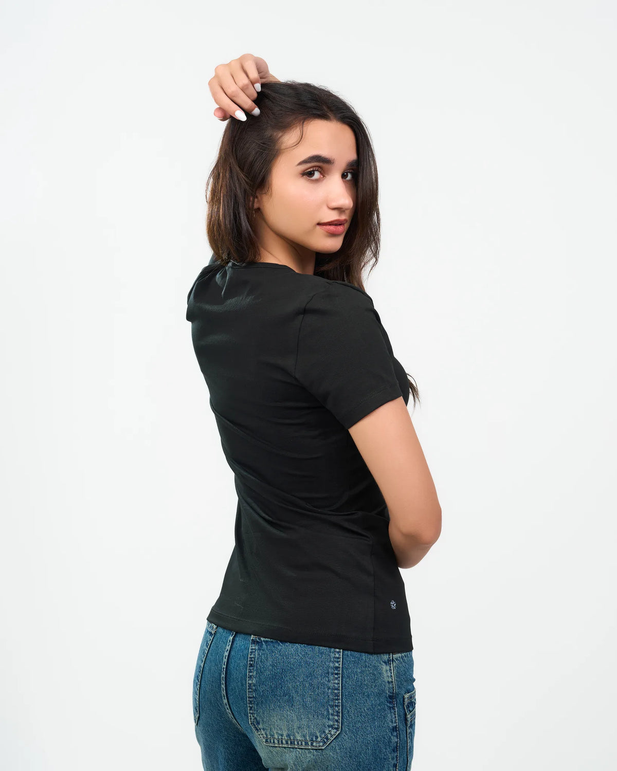 Black Fitted Everyday T-Shirt detail view 2