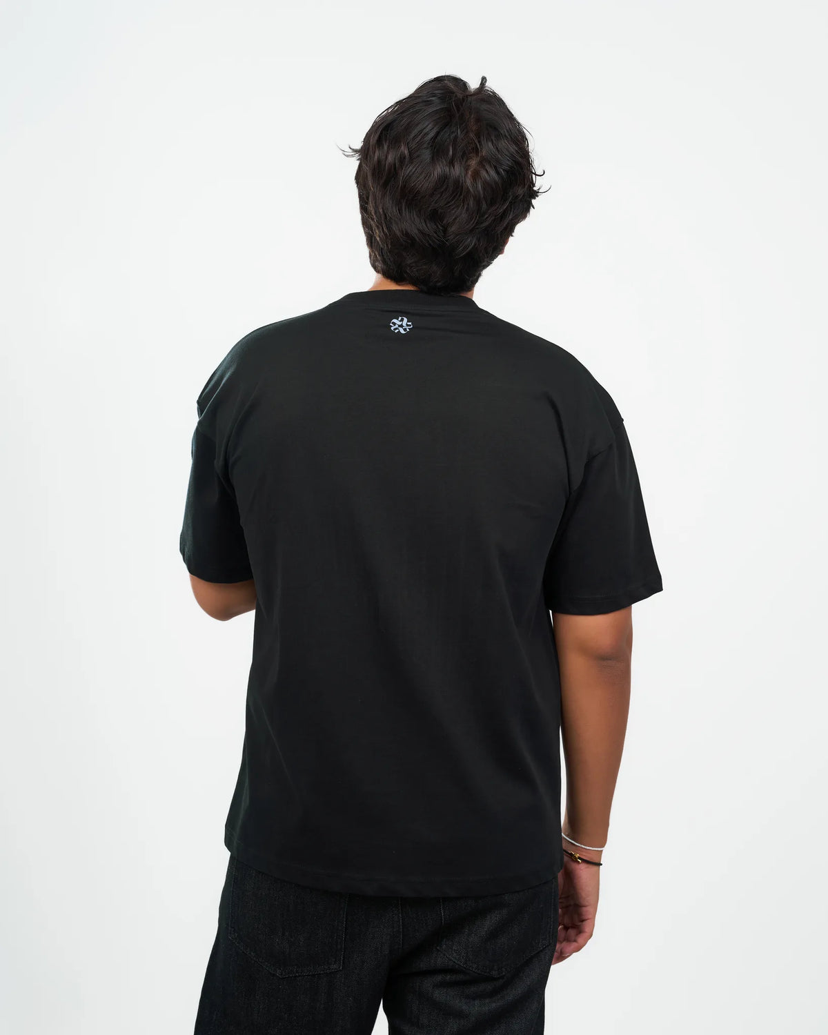 Black Relaxed Crew-Neck T-Shirt product view