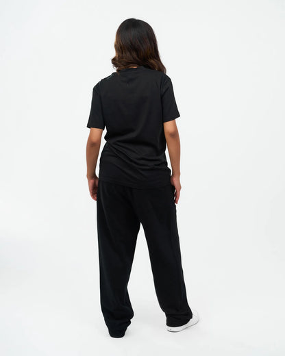 Black Relaxed Emblem T-Shirt detail view 2