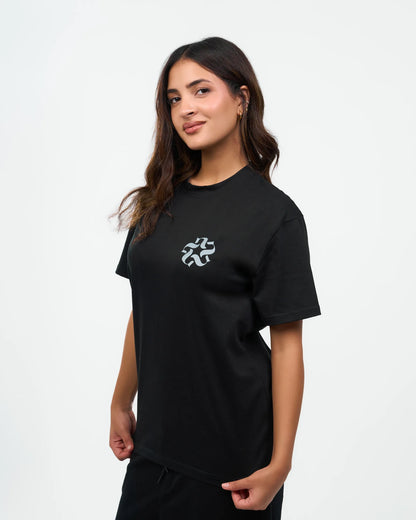 Black Relaxed Emblem T-Shirt detail view 5