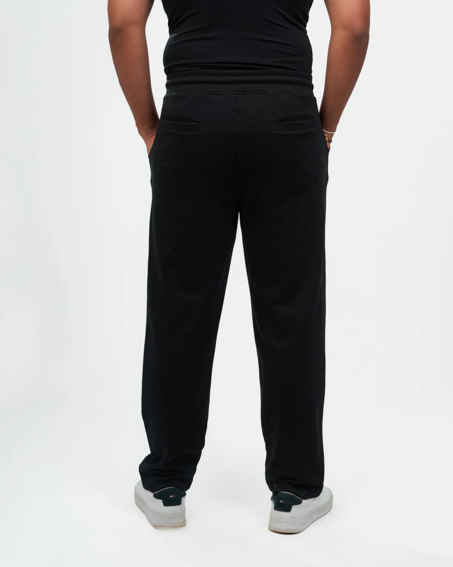 Black Relaxed Lounge Pants detail view 3