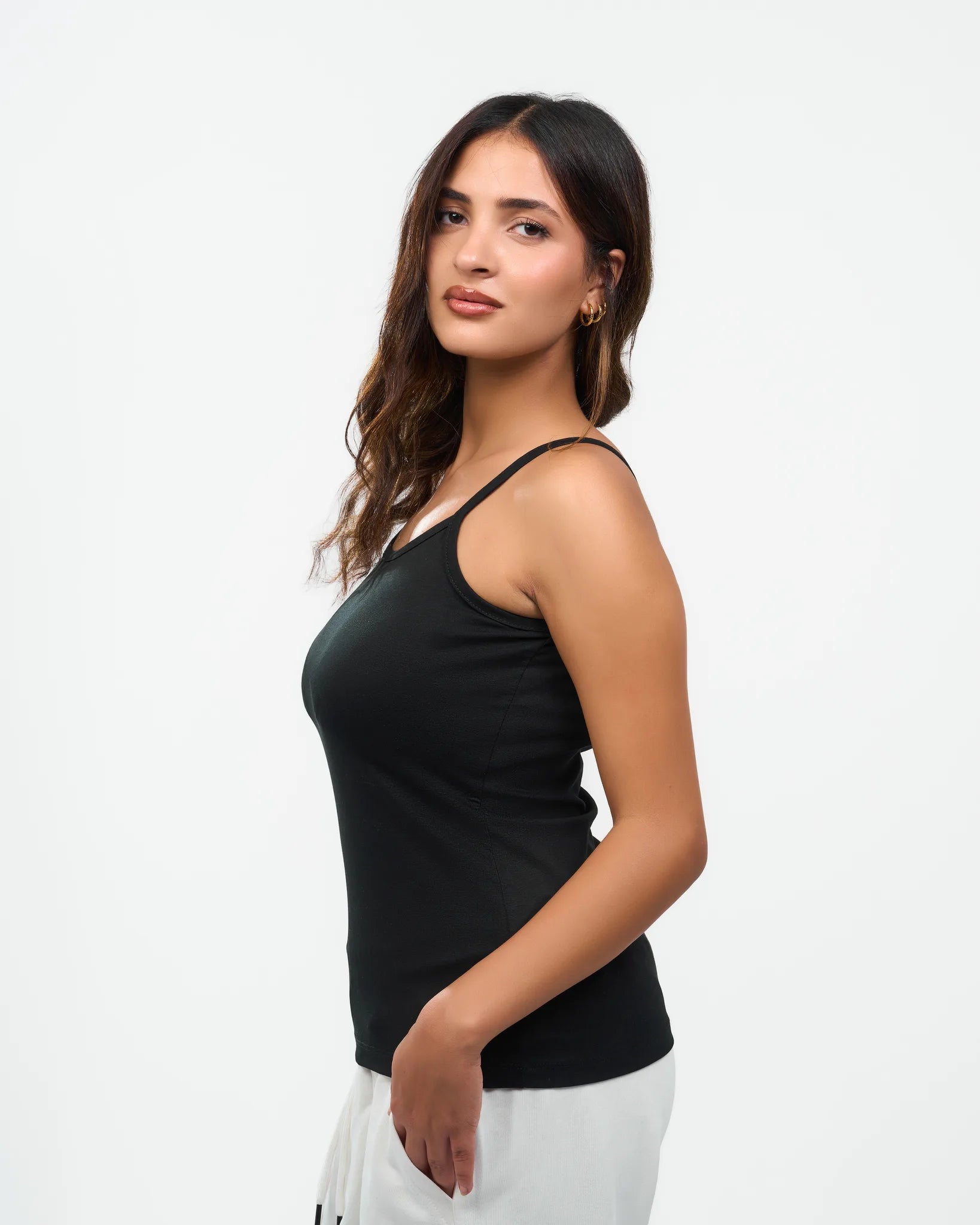 Black Scoop-Neck Camisole Top alternate view