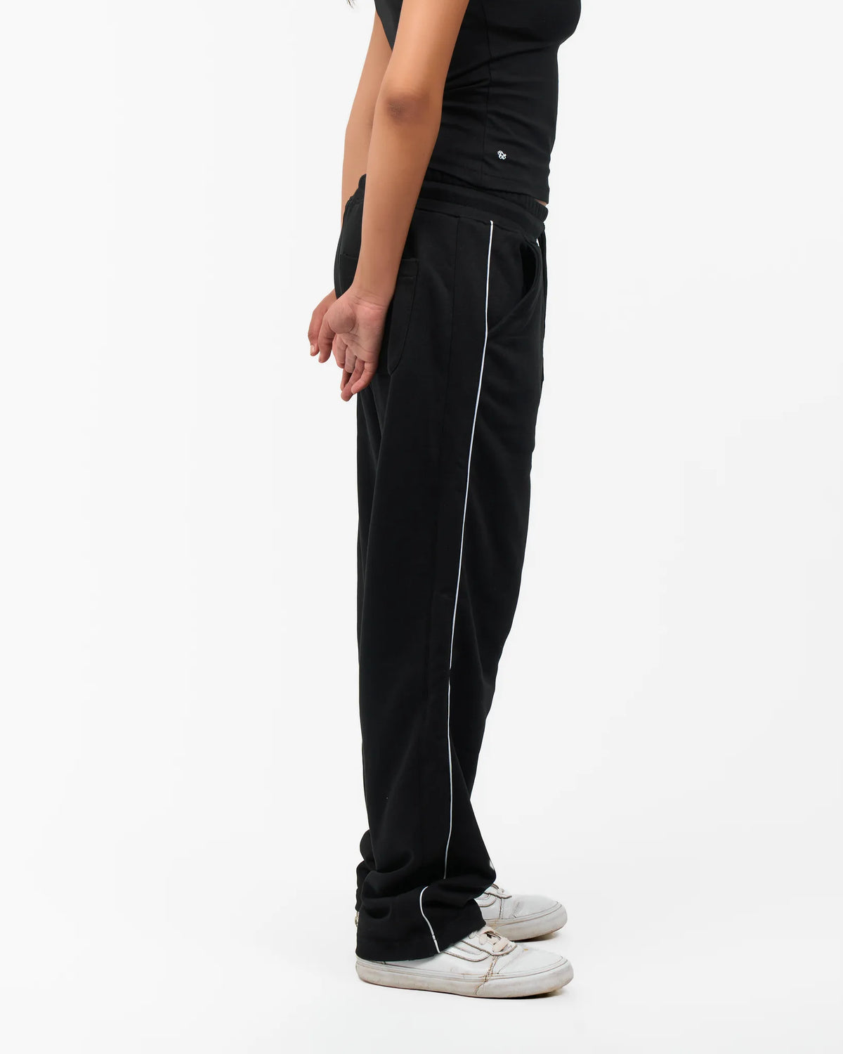 Black Side-Piping Jogger Pants alternate view