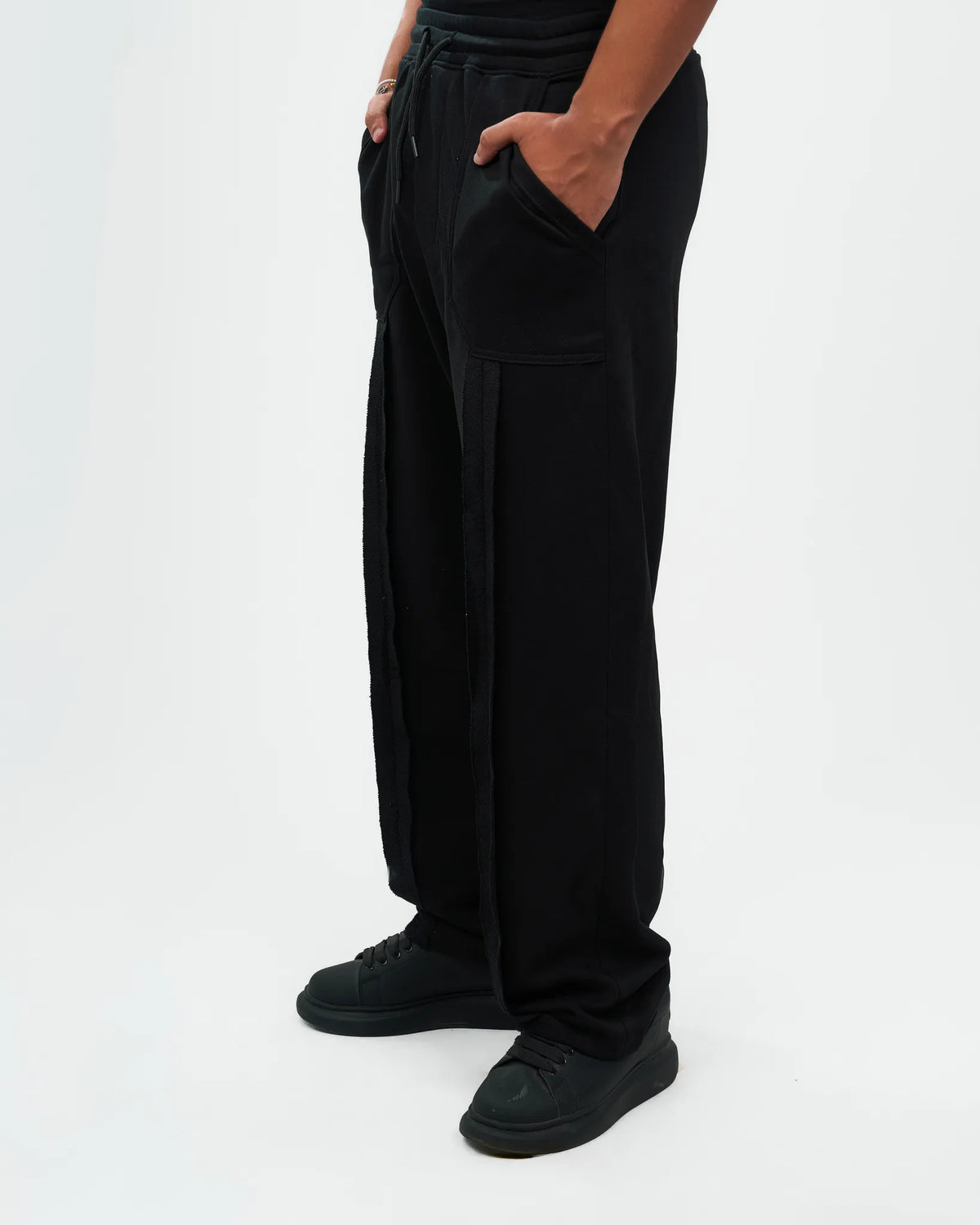 Black Straight-Leg Lounge Pants alternate view