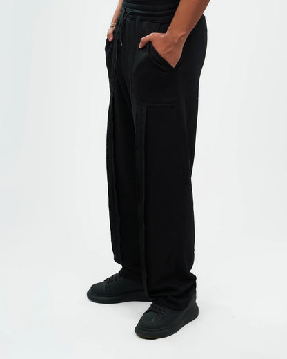 Black Straight-Leg Lounge Pants alternate view