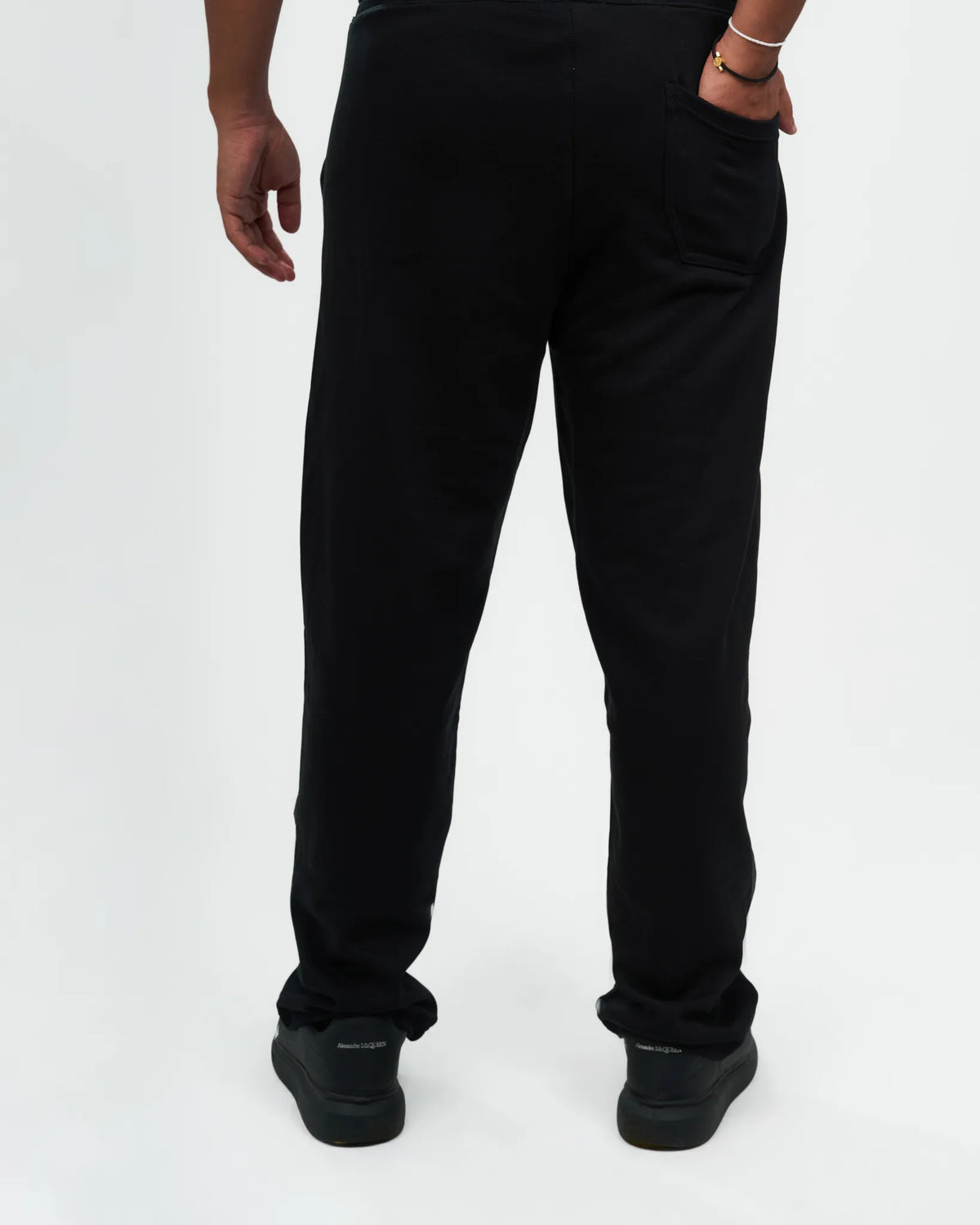 Black Straight-Leg Lounge Pants detail view 2