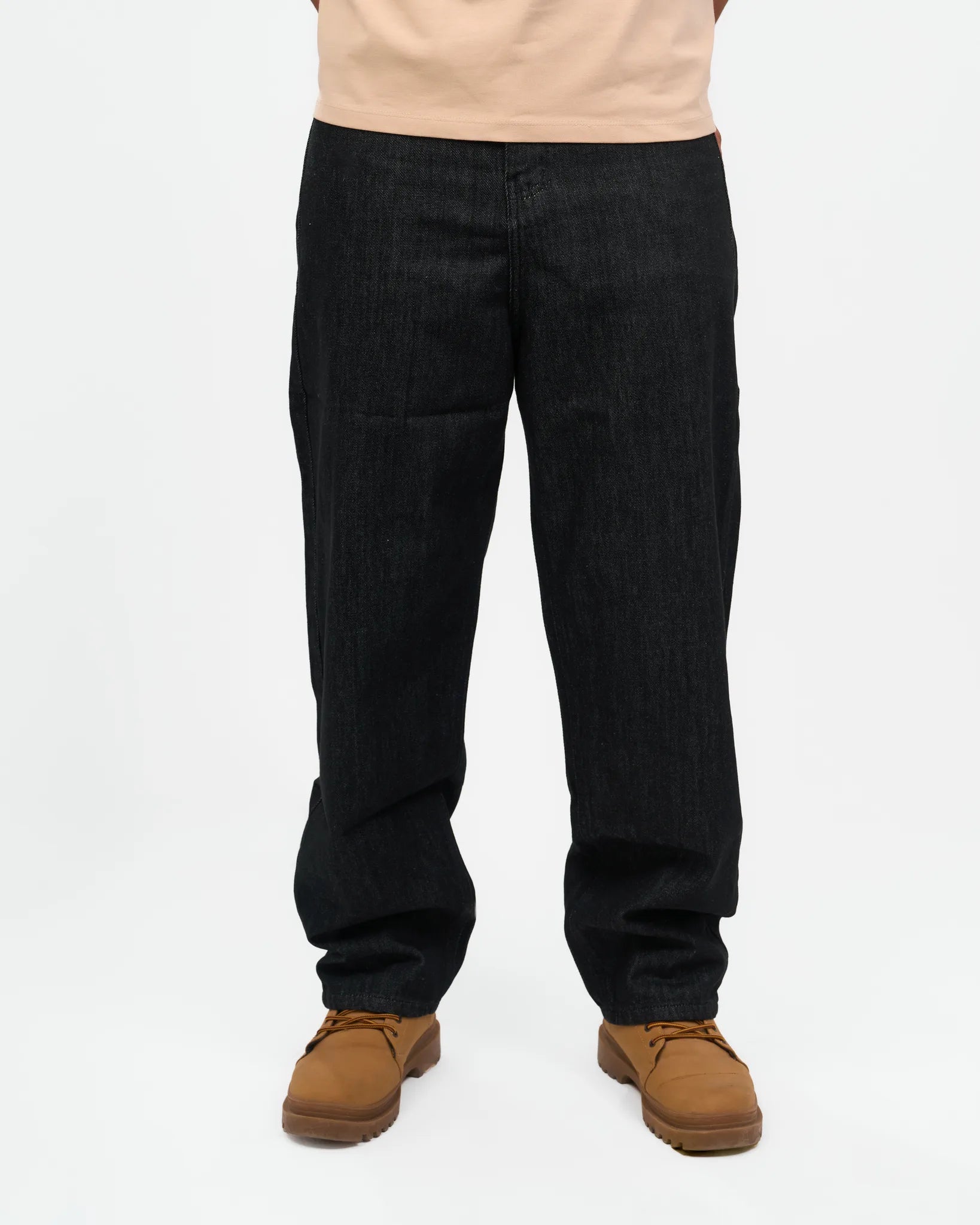Black Wash Straight-Leg Denim Jeans product view