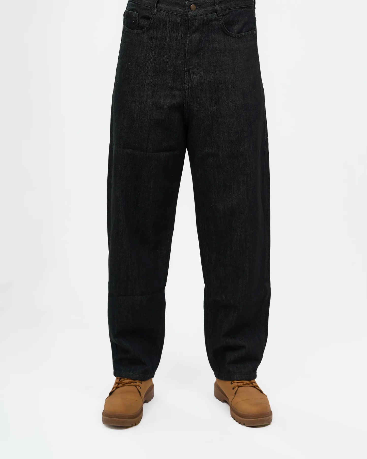 Black Wash Straight-Leg Denim Jeans alternate view