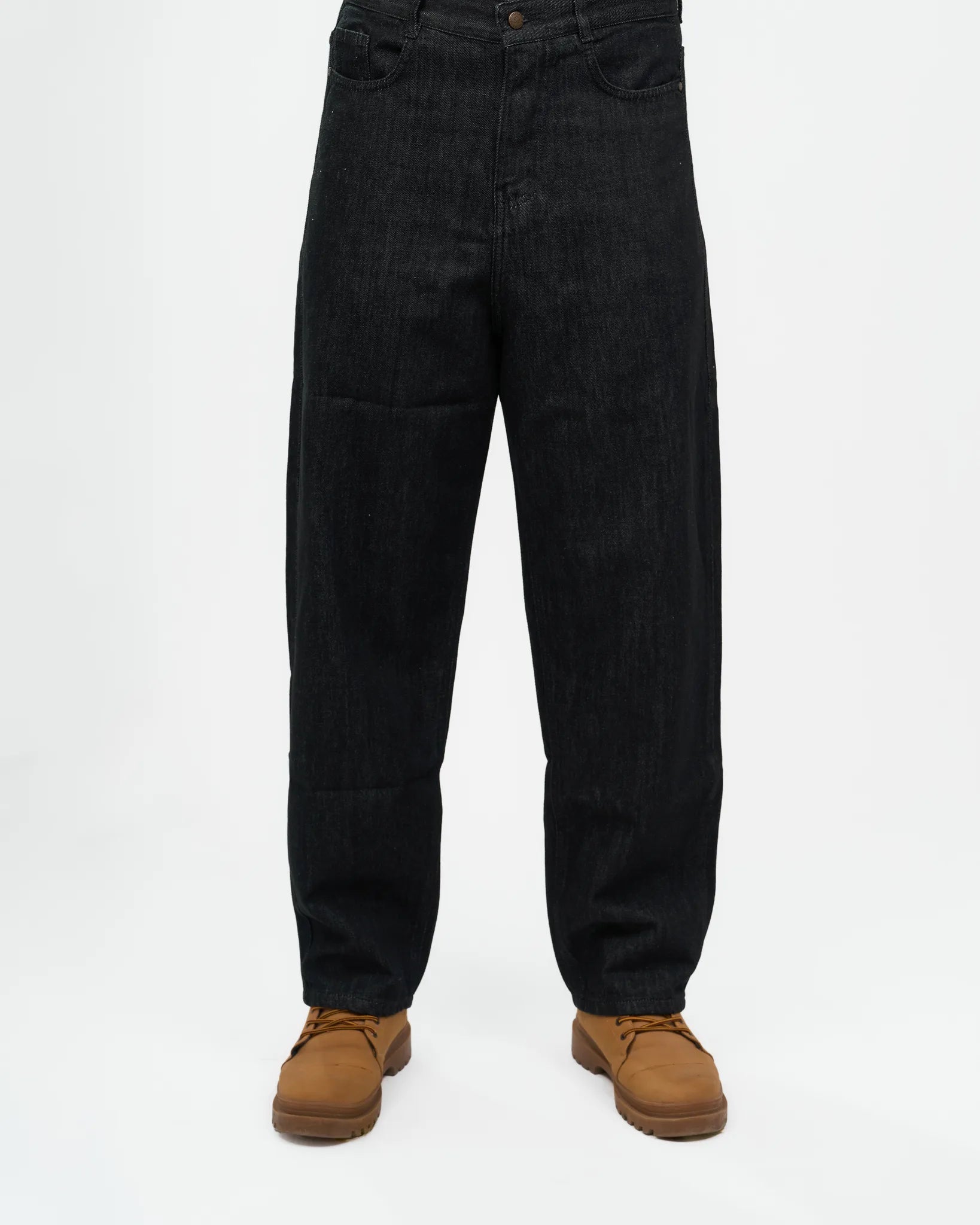 Black Wash Straight-Leg Denim Jeans alternate view