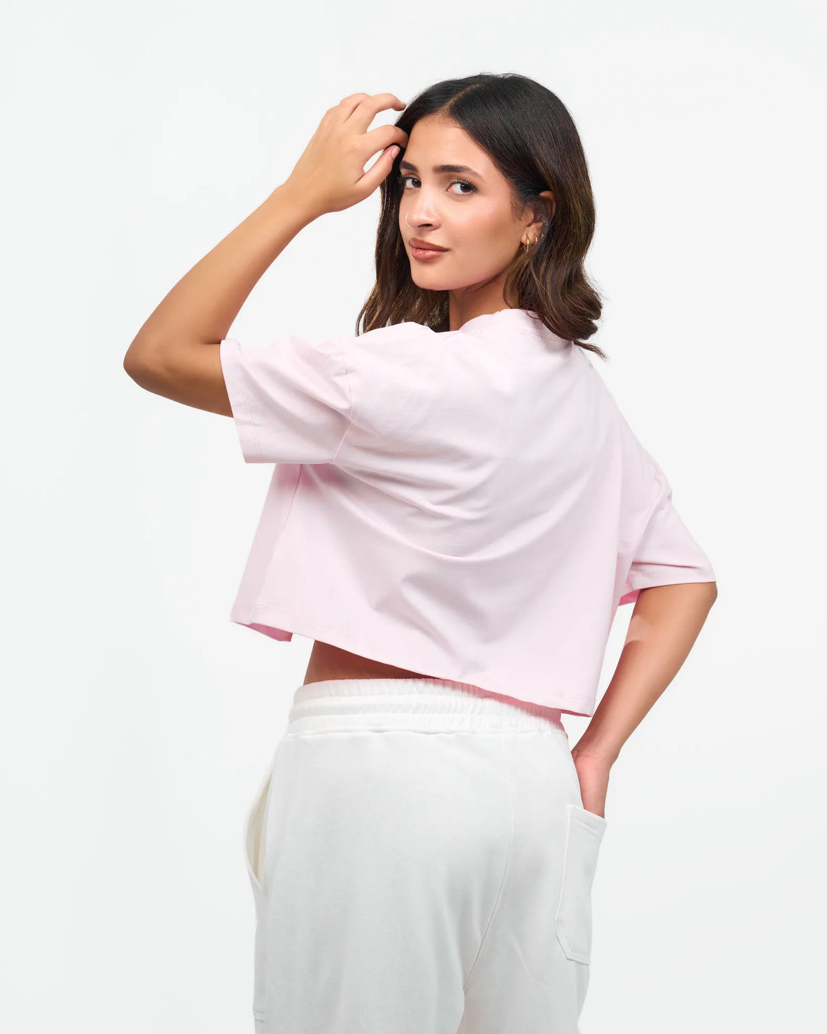 Blush Graphic Cropped T-Shirt detail view 4