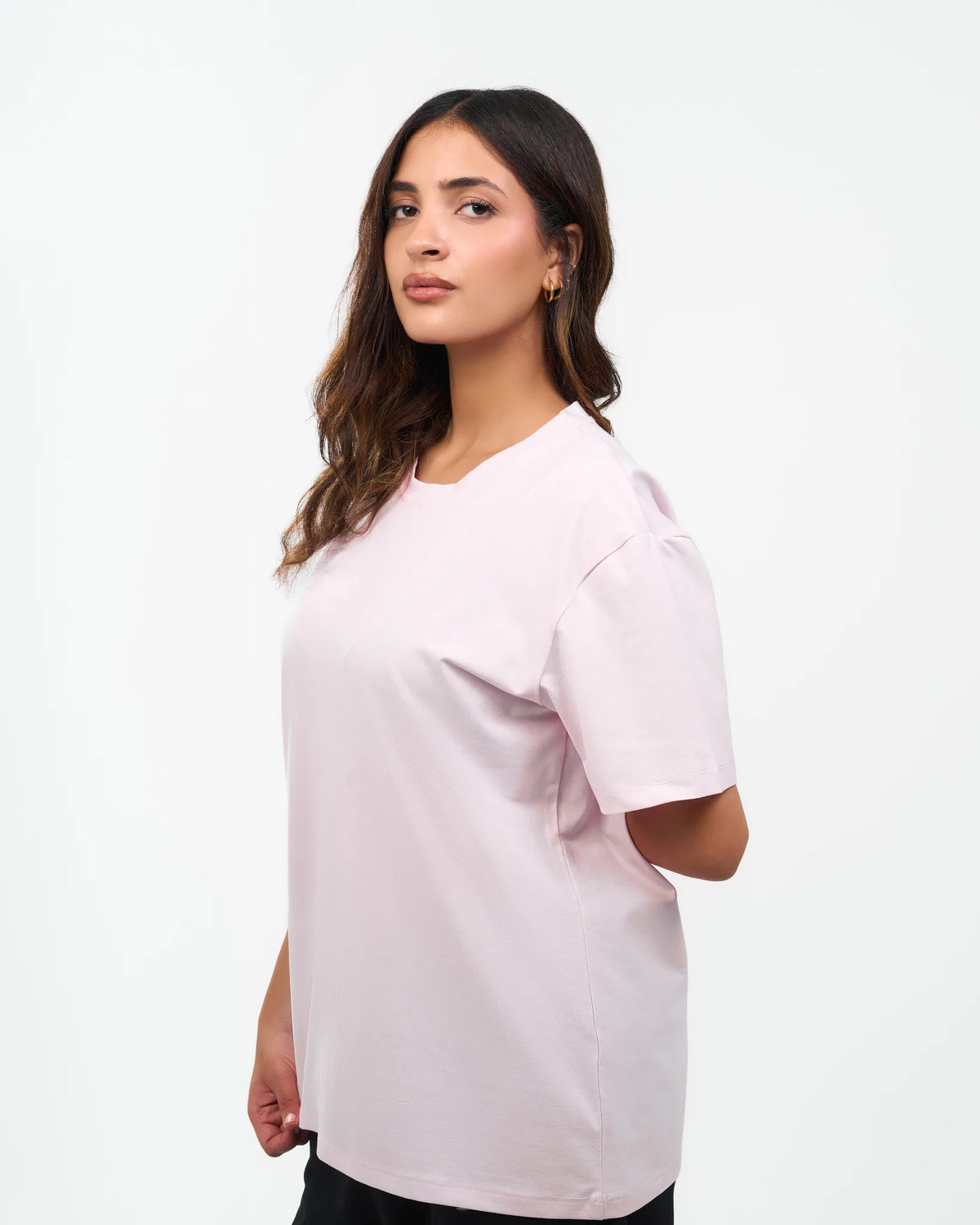 Blush Relaxed Crew-Neck T-Shirt alternate view