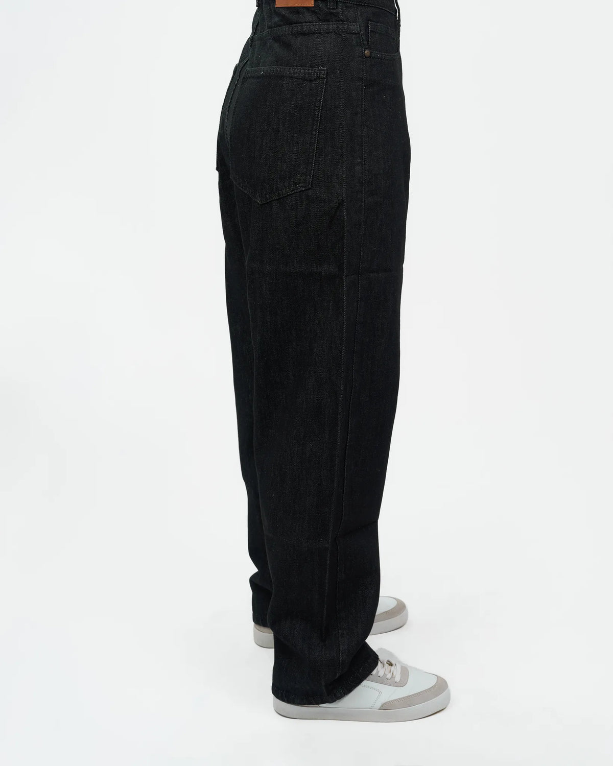 High-Rise Black Wide-Leg Denim Jeans alternate view