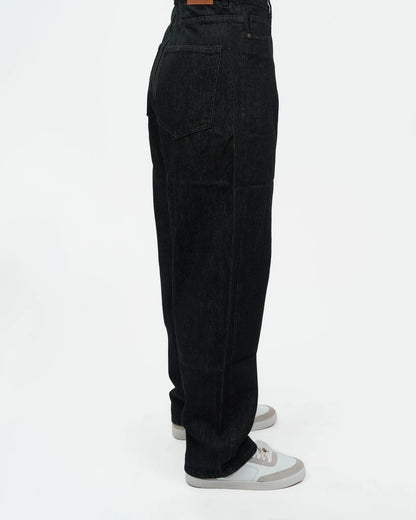 High-Rise Black Wide-Leg Denim Jeans alternate view