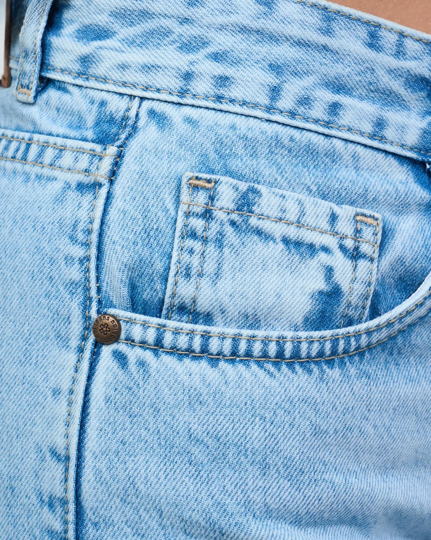 Light-Wash Denim Jeans