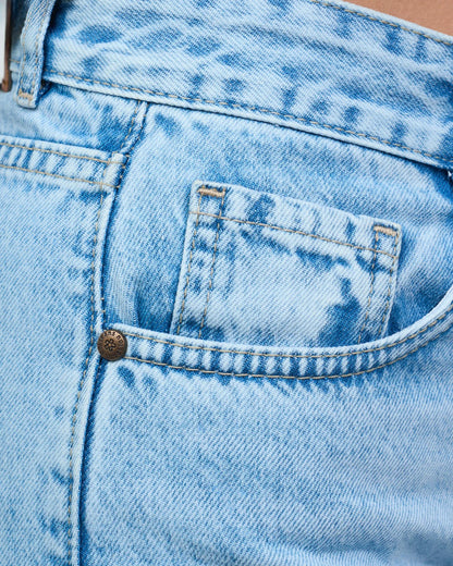 Light-Wash Denim Jeans
