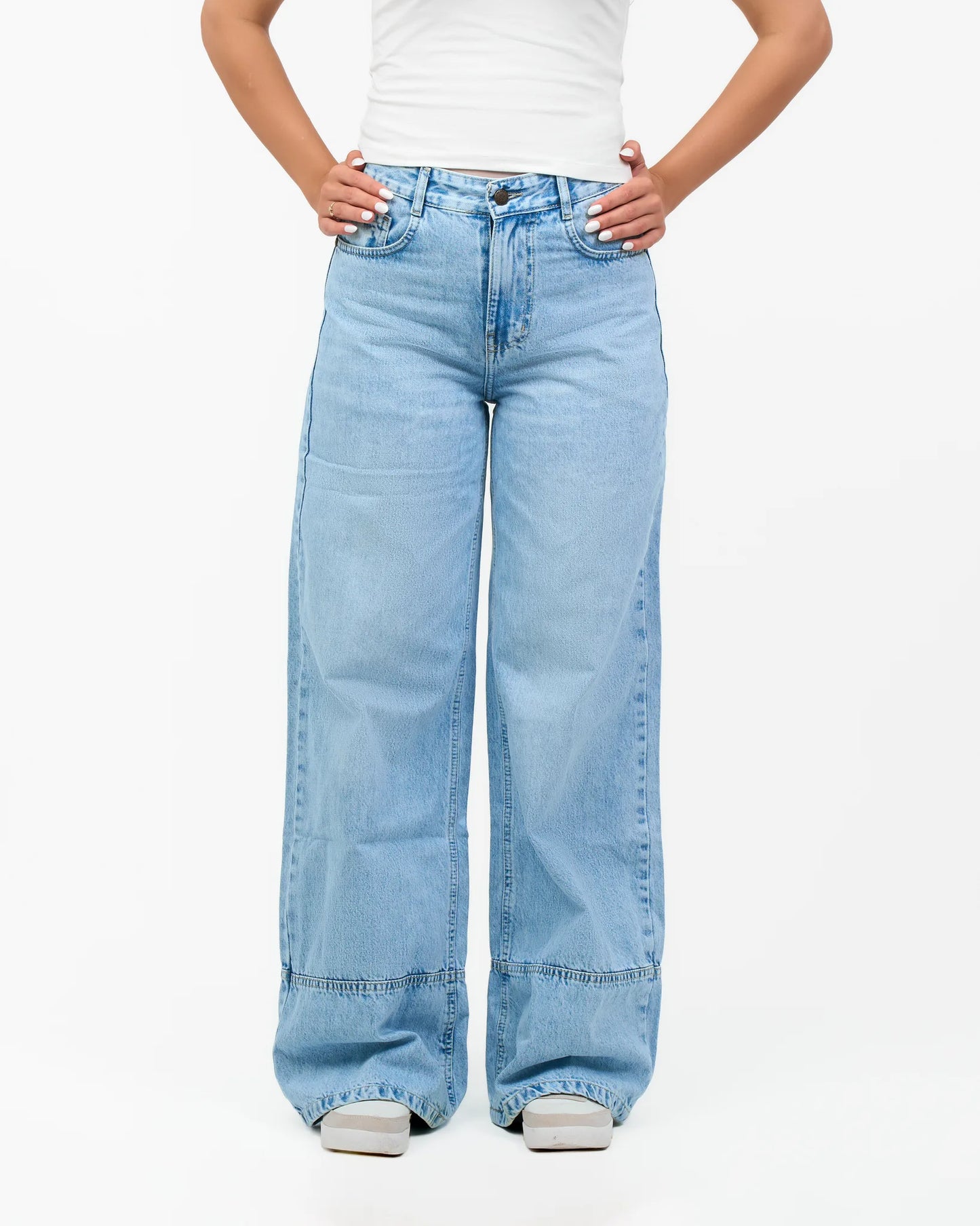 Light-Wash Denim Jeans