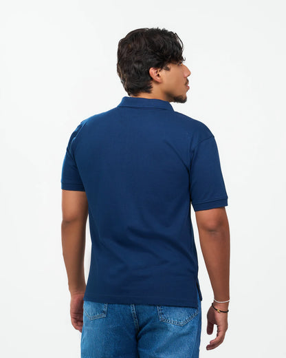 Navy Classic Polo Shirt detail view 4
