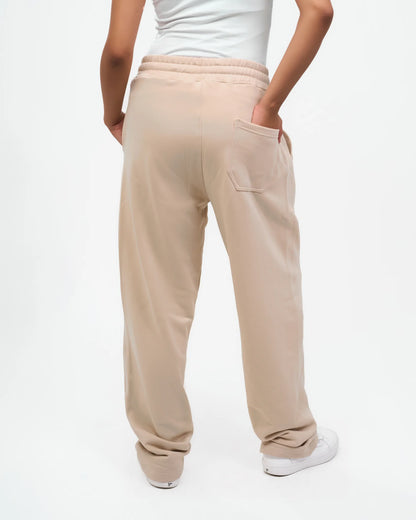 Sand Cargo Straight-Leg Pants