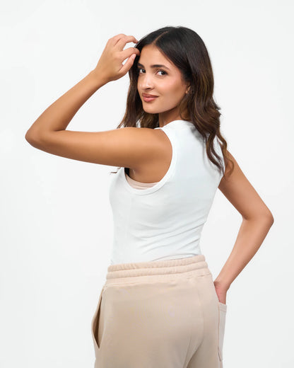 Sand Cargo Straight-Leg Pants