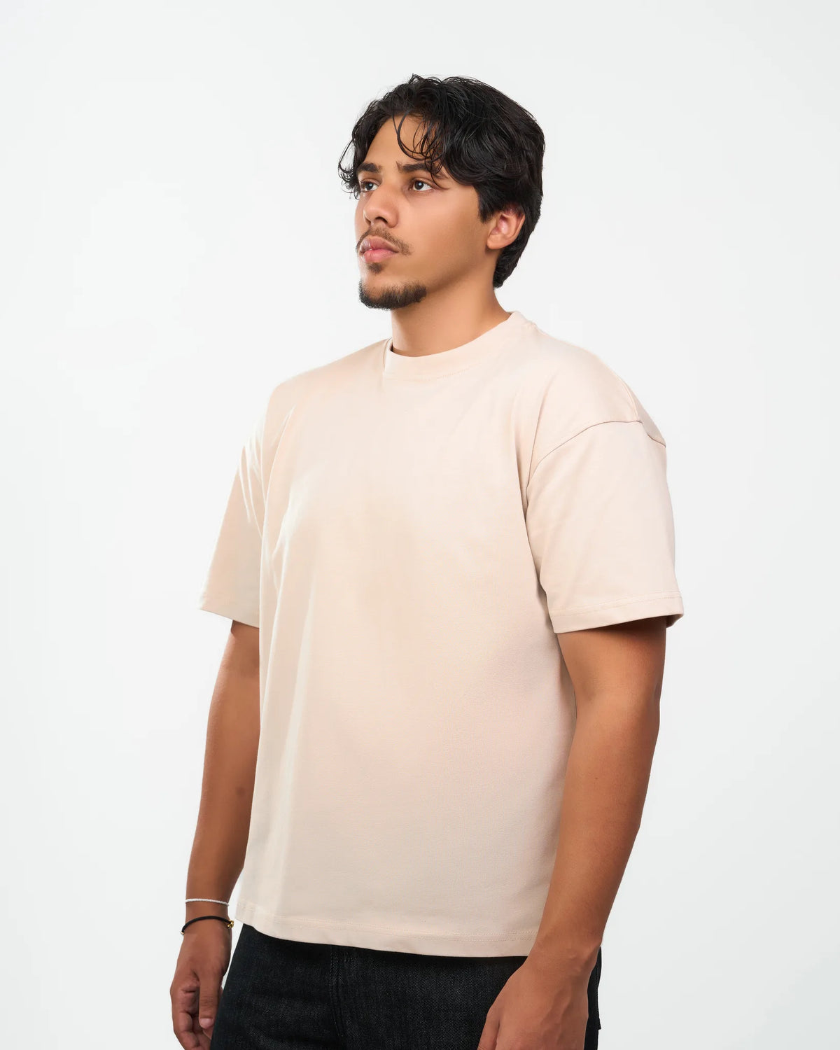 Sand Relaxed Crew-Neck T-Shirt