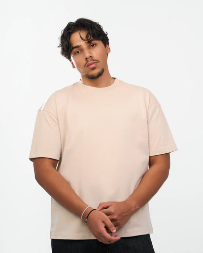 Sand Relaxed Crew-Neck T-Shirt