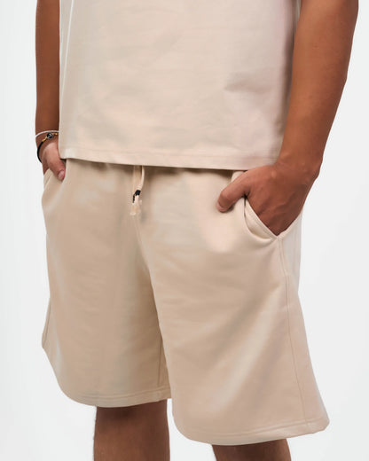 Sand Relaxed Drawstring Shorts