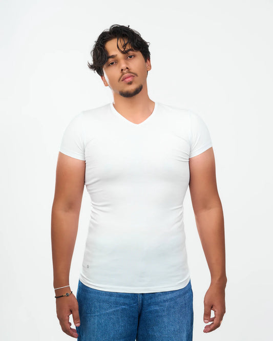 White Essential Fitted T-Shirt