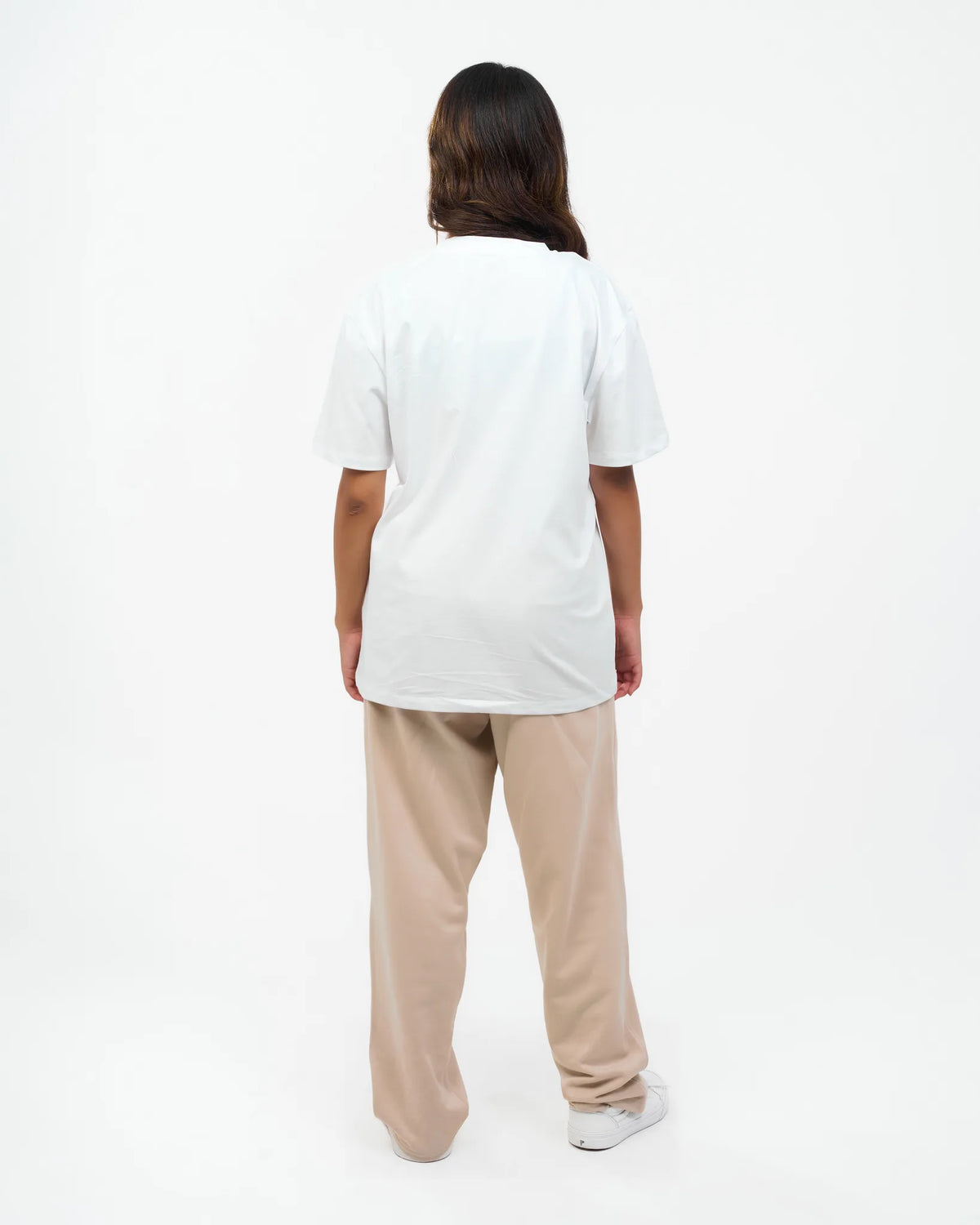 White Oversized Crew-Neck T-Shirt