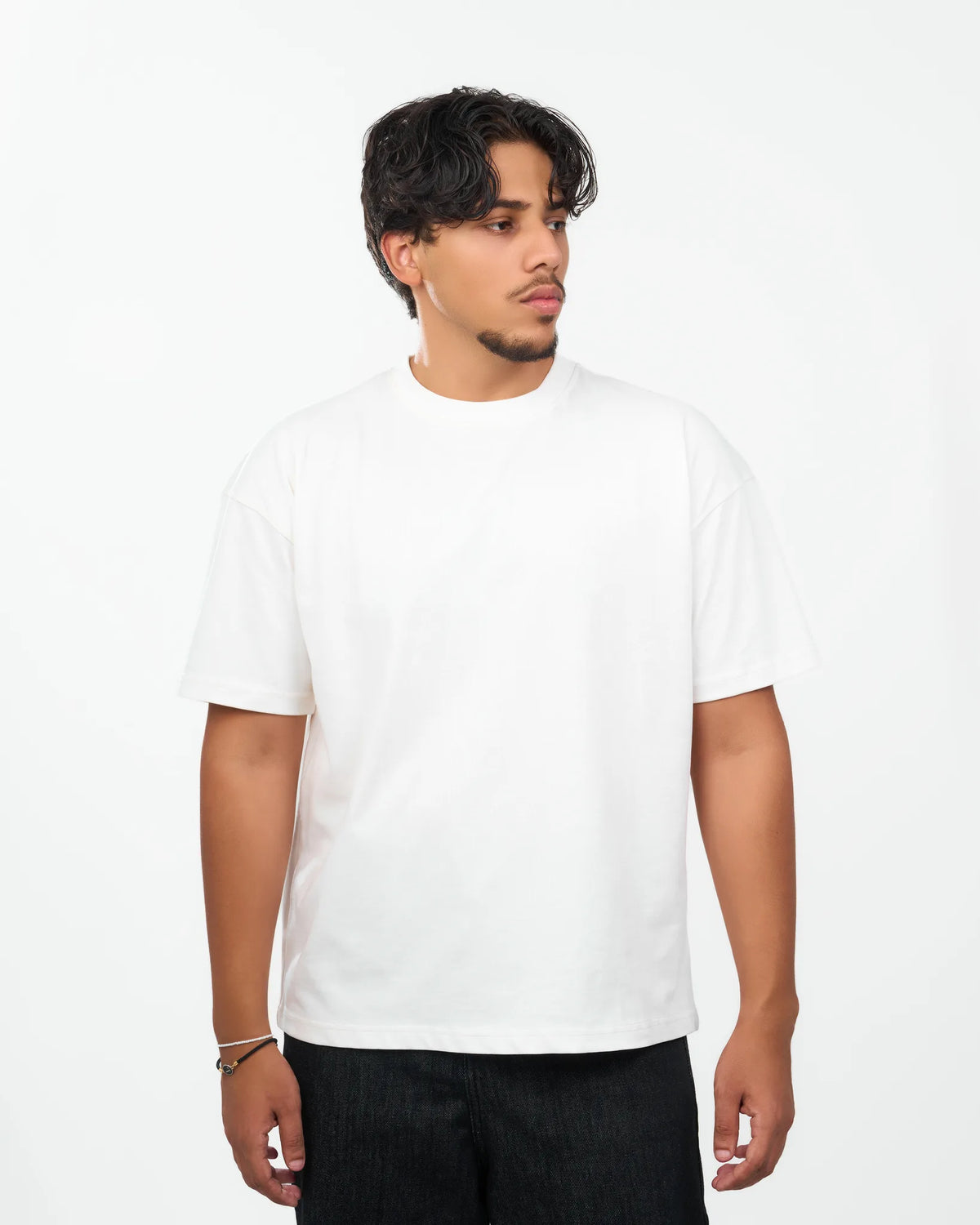 White Relaxed Crew-Neck T-Shirt