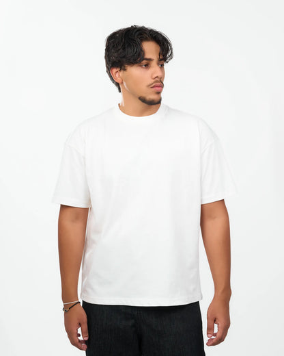 White Relaxed Crew-Neck T-Shirt