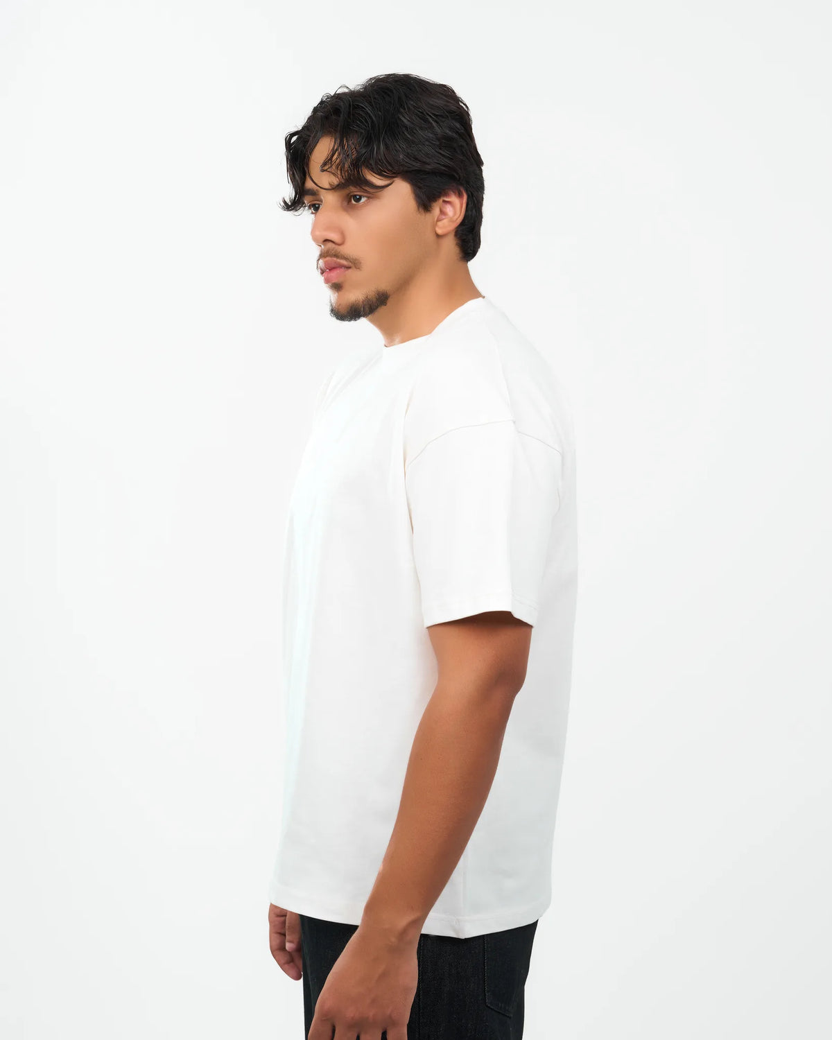 White Relaxed Crew-Neck T-Shirt